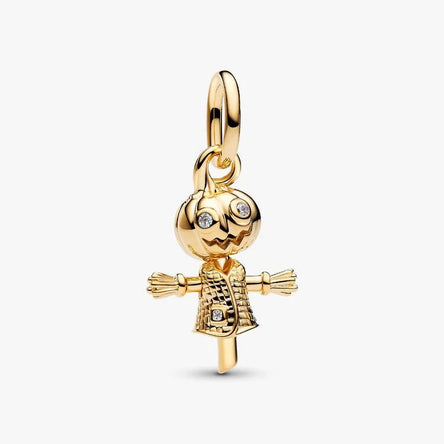 Pandora Pumpkin Scarecrow Dangle Charm