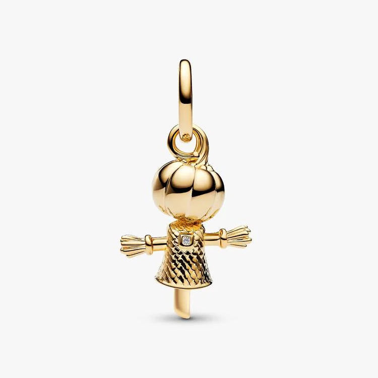 Pandora Pumpkin Scarecrow Dangle Charm
