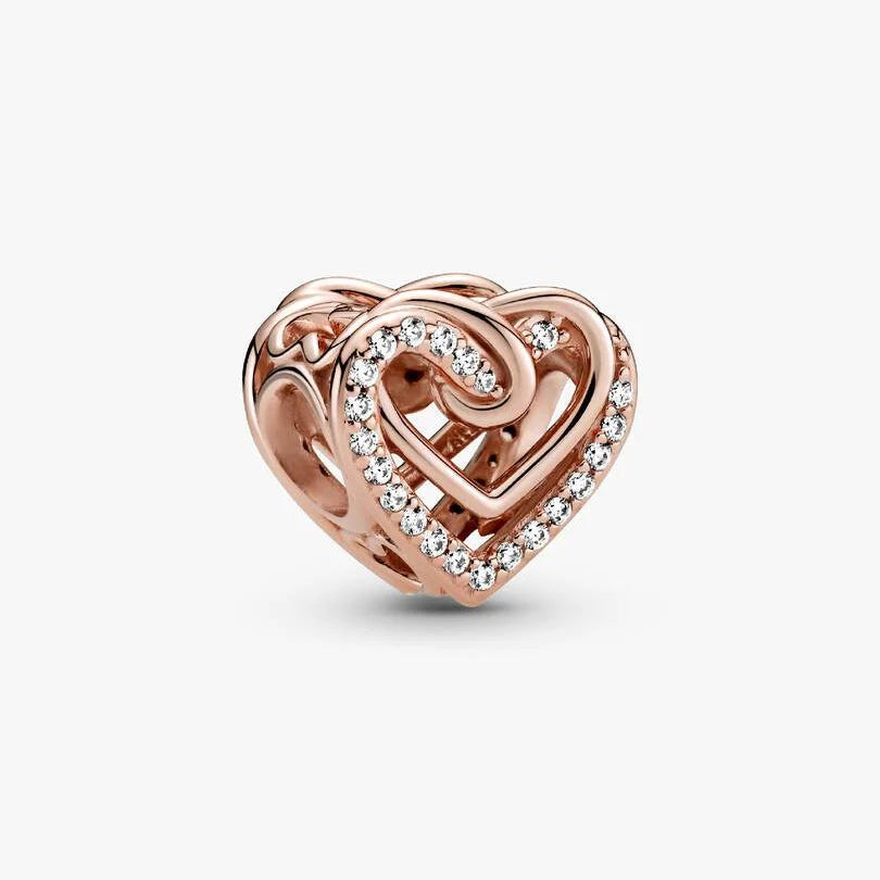 Pandora Sparkling Entwined Hearts Charm