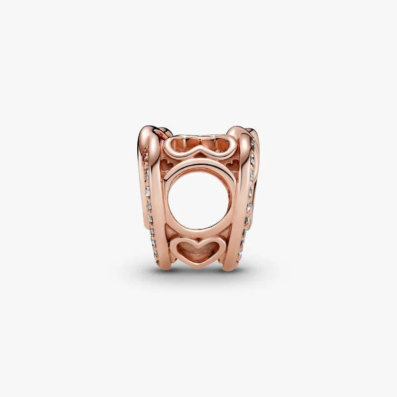 Pandora Sparkling Entwined Hearts Charm