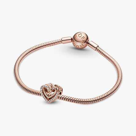 Pandora Sparkling Entwined Hearts Charm