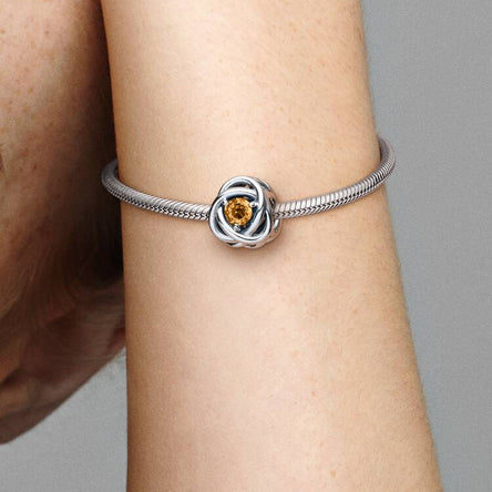 Pandora November Birthstone Eternity Circle Charm