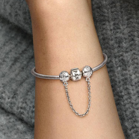Pandora Band of Hearts Safety Chain Charm