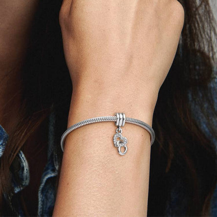 Pandora Interlocking Hearts Dangle Charm