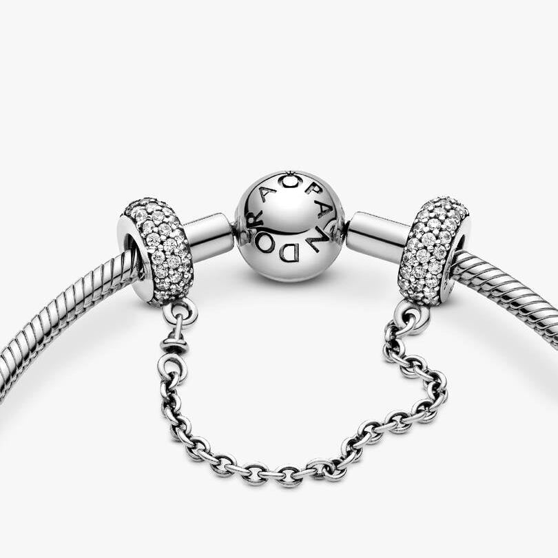 Pandora Sparkling Pavé Safety Chain Charm