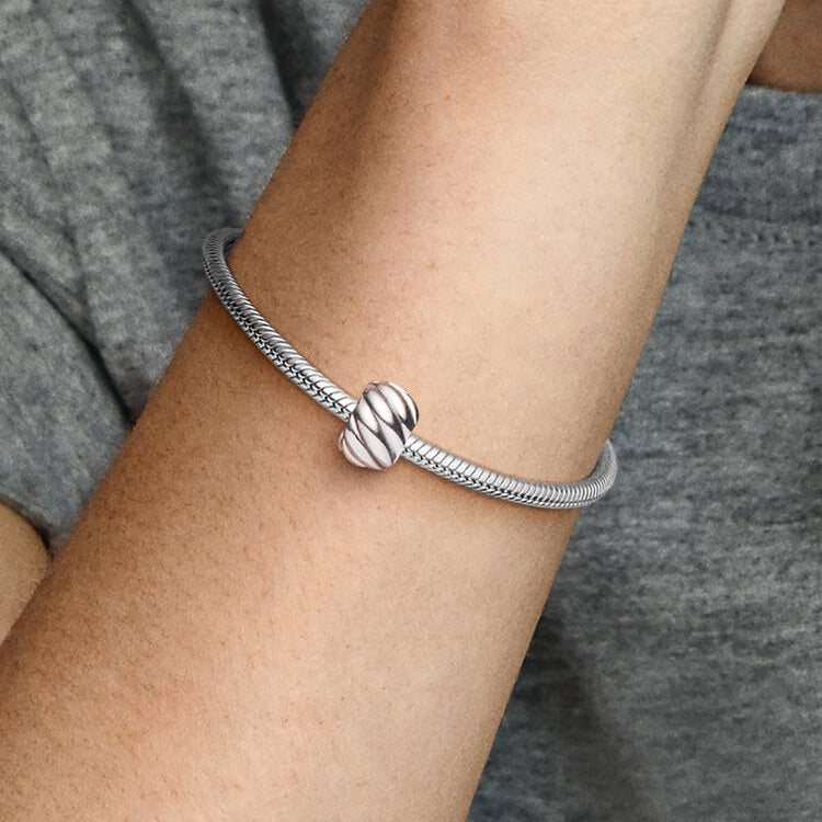 Pandora Polished Feathered Clip Charm