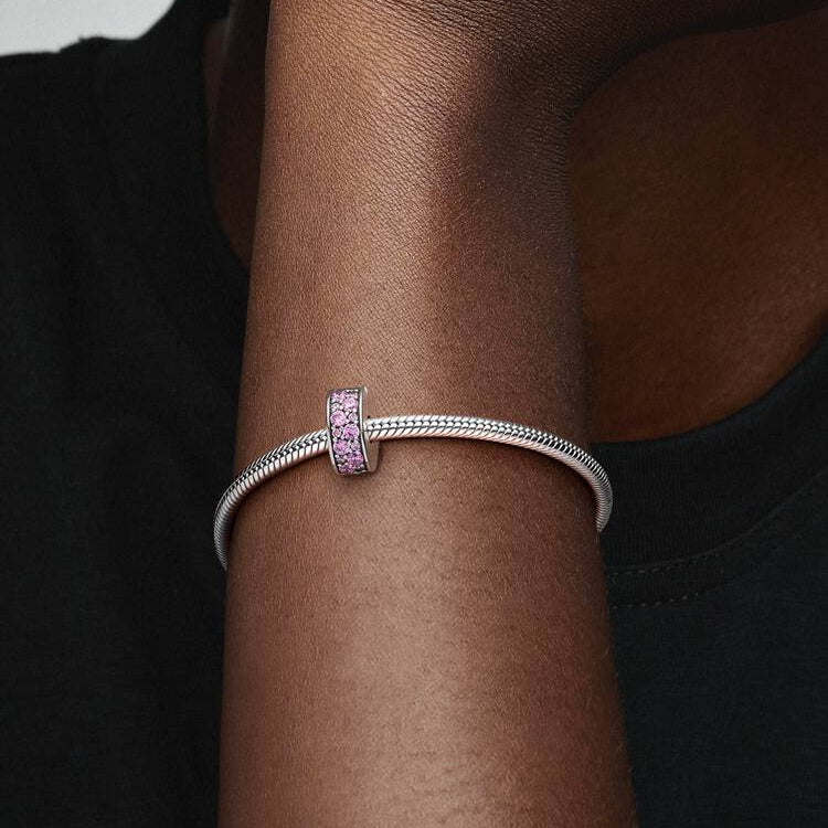 Pandora Pink Pave Clip Charm