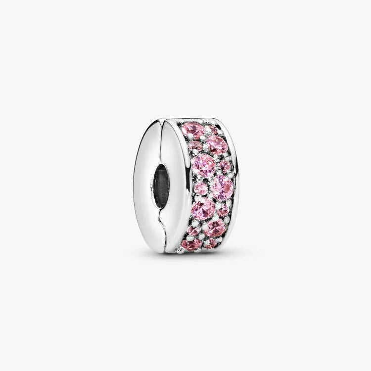 Pandora Pink Pave Clip Charm