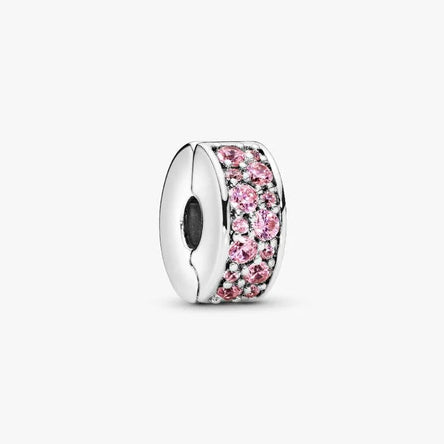 Pandora Pink Pave Clip Charm