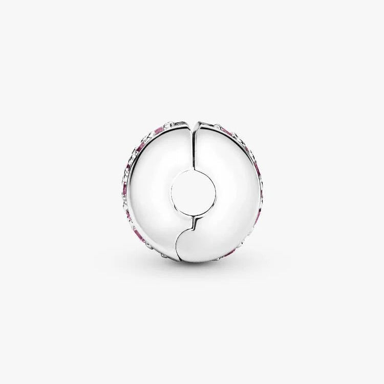 Pandora Pink Pave Clip Charm