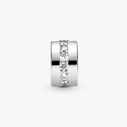 Pandora Clear Sparkling Row Clip Charm