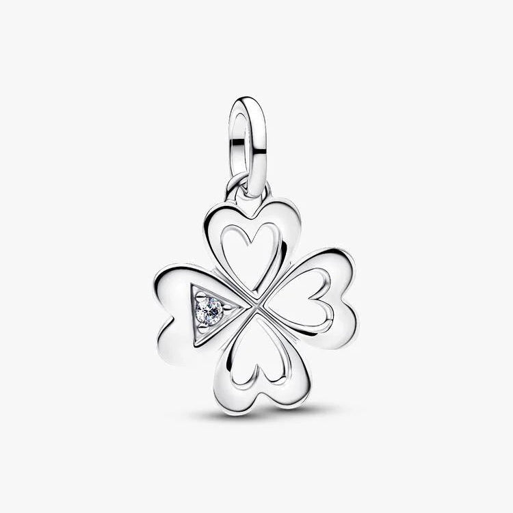 Pandora Heart Four-Leaf Clover Medallion Charm