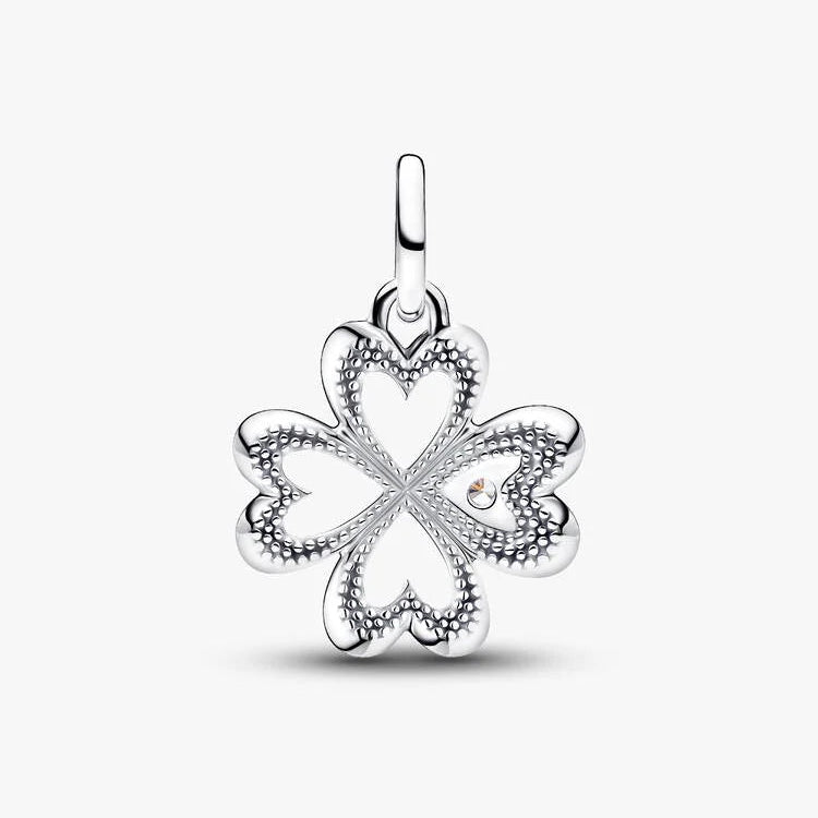 Pandora Heart Four-Leaf Clover Medallion Charm