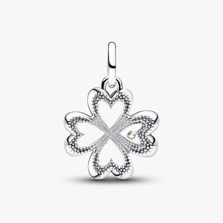 Pandora Heart Four-Leaf Clover Medallion Charm