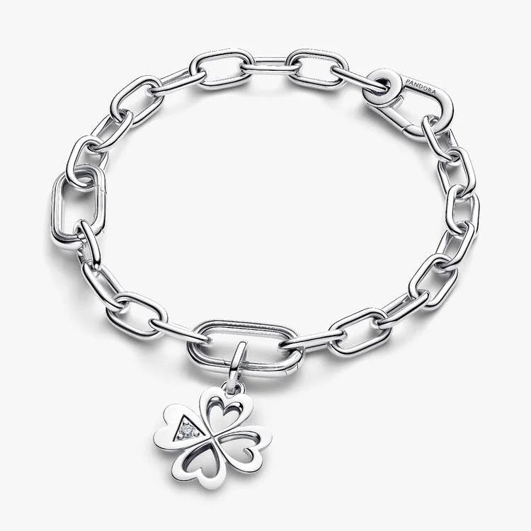 Pandora Heart Four-Leaf Clover Medallion Charm