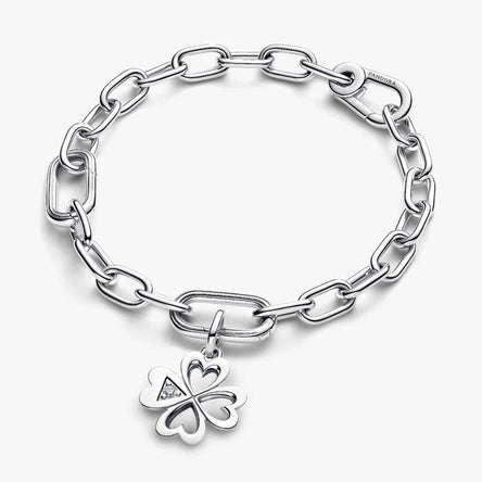 Pandora Heart Four-Leaf Clover Medallion Charm