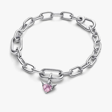 Pandora Winged Heart Mini Dangle Charm