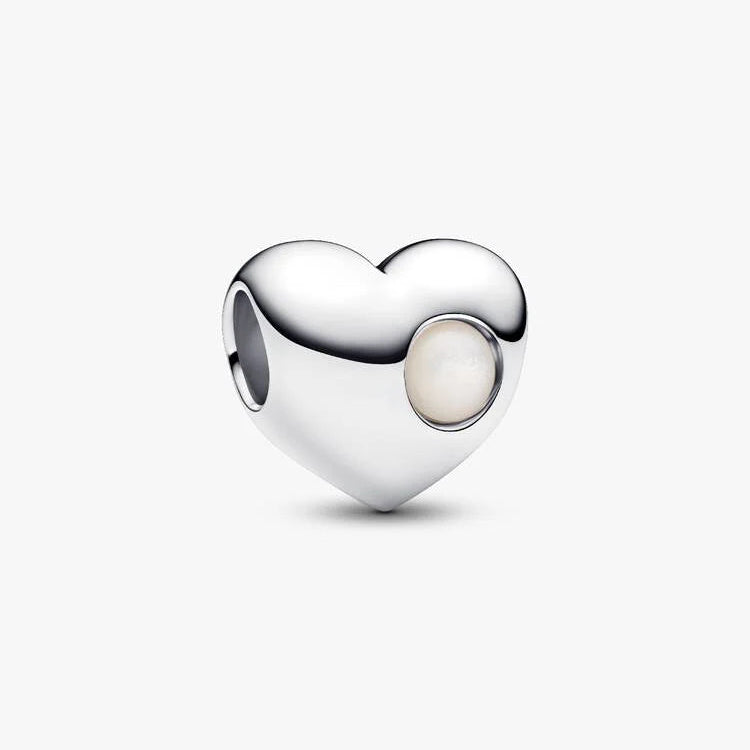 Pandora Engravable June Birthstone Heart Charm