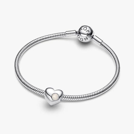 Pandora Engravable June Birthstone Heart Charm