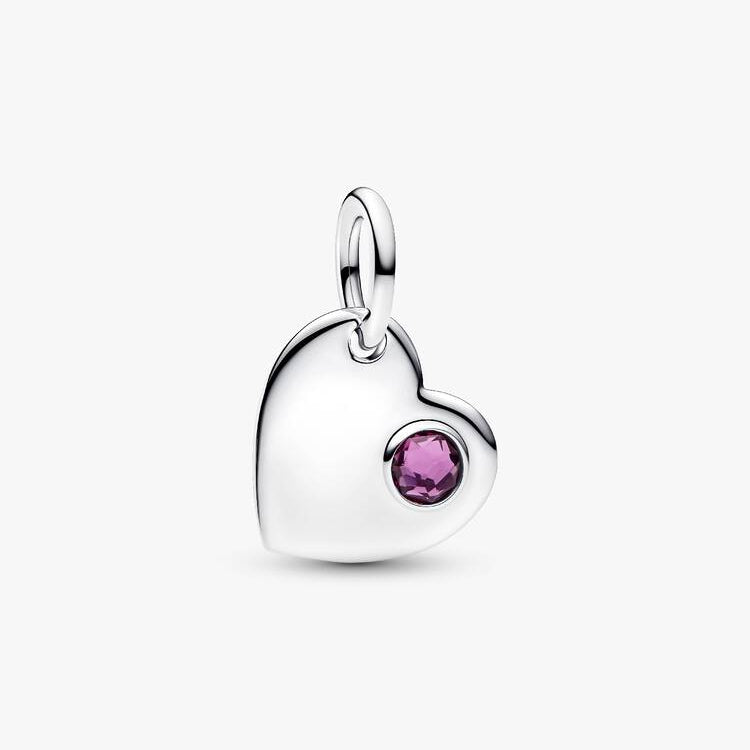 Pandora February Heart Dangle Charm