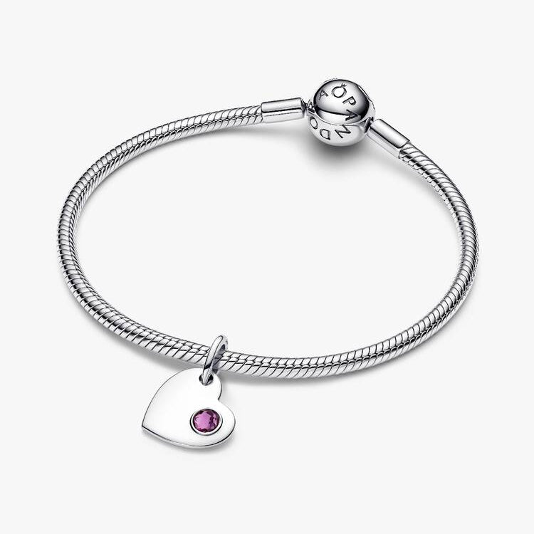 Pandora February Heart Dangle Charm