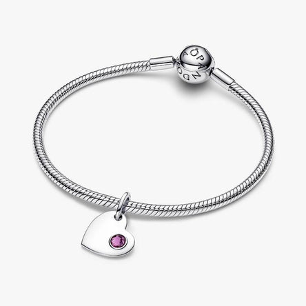 Pandora February Heart Dangle Charm