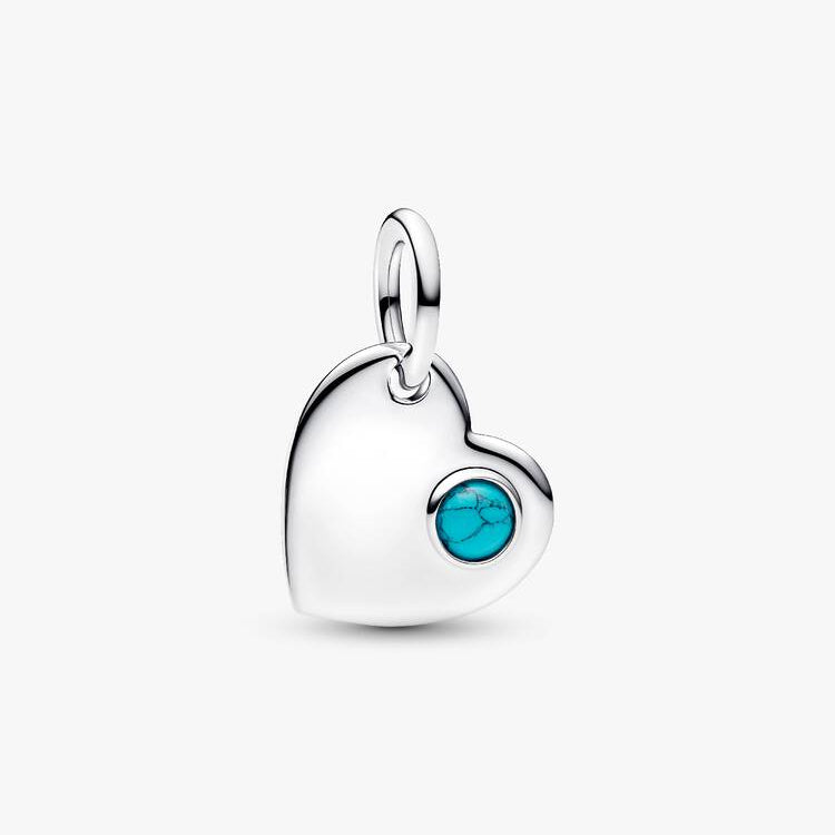 Pandora December Heart Dangle Charm