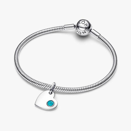 Pandora December Heart Dangle Charm