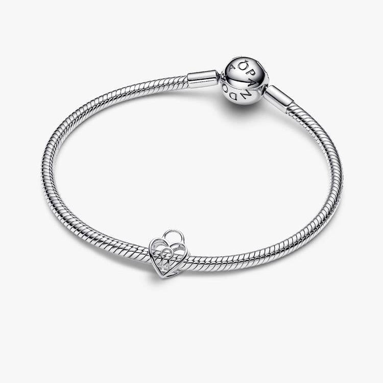 Pandora Openwork Heart Padlock Charm