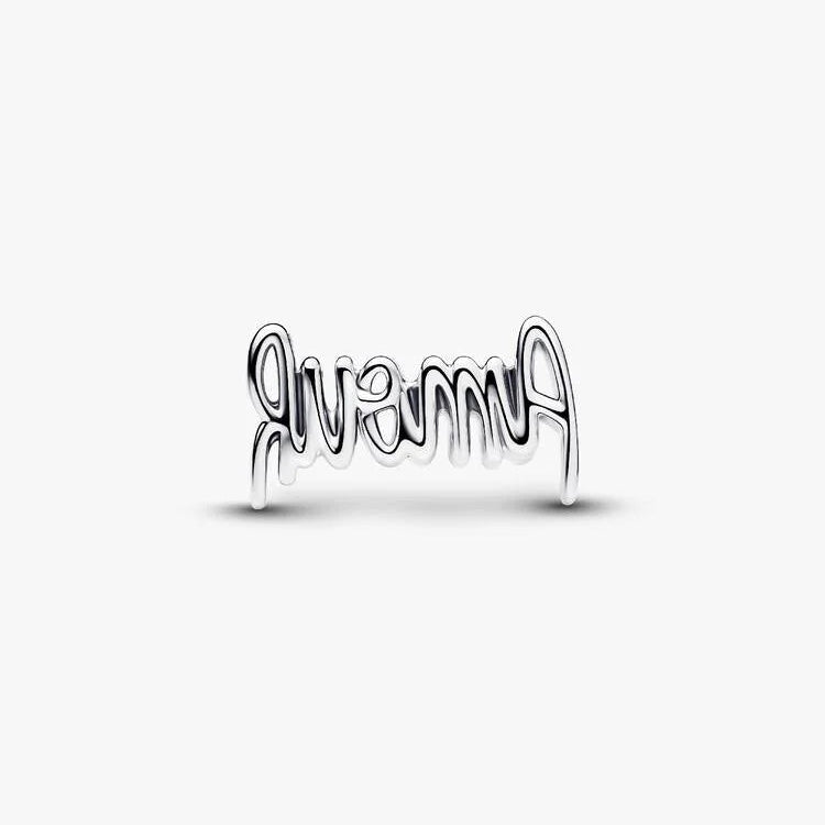 Pandora Amour Script Charm