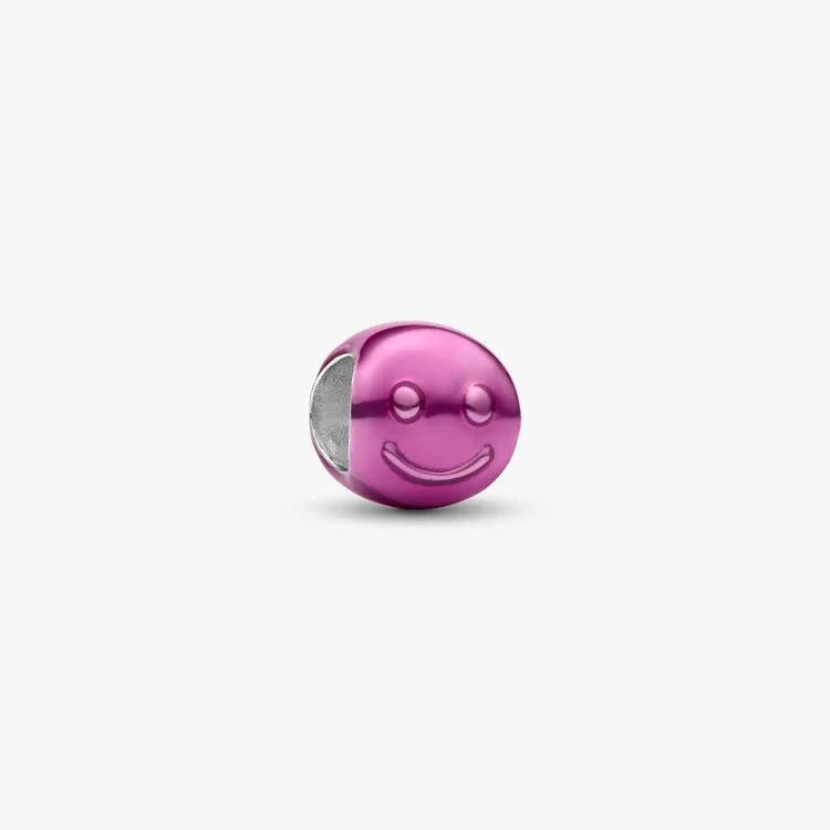 Pandora Pink Happy Face Mini Charm