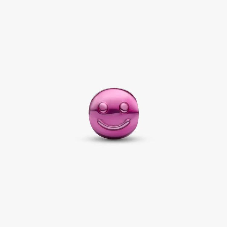 Pandora Pink Happy Face Mini Charm