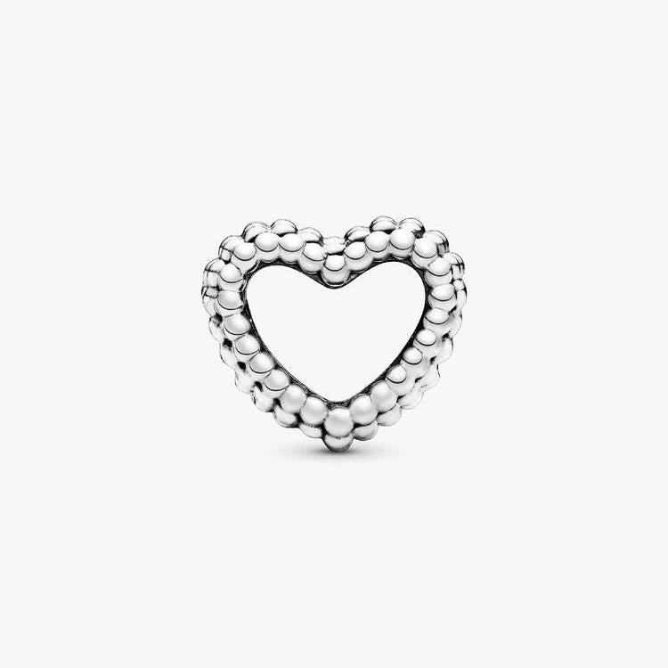 Pandora Beaded Open Heart Charm
