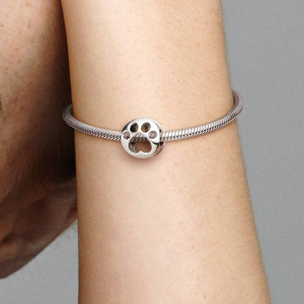 Pandora Openwork Paw Print Charm