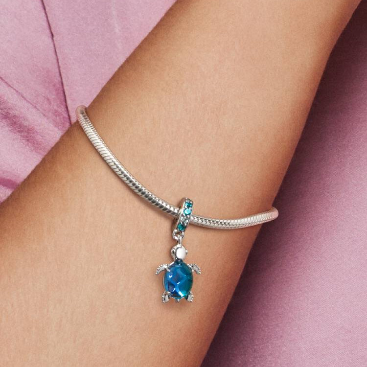 Pandora Murano Glass Sea Turtle Dangle Charm