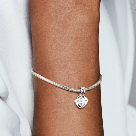 Pandora Double Heart Split Dangle Charm
