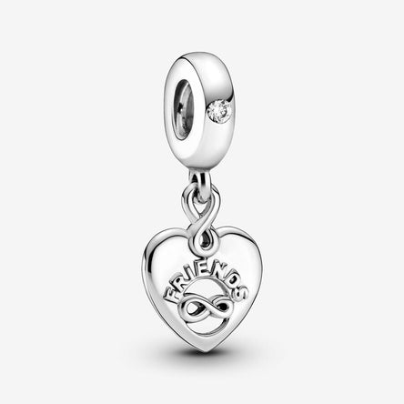 Pandora Friends Forever Heart Dangle Charm