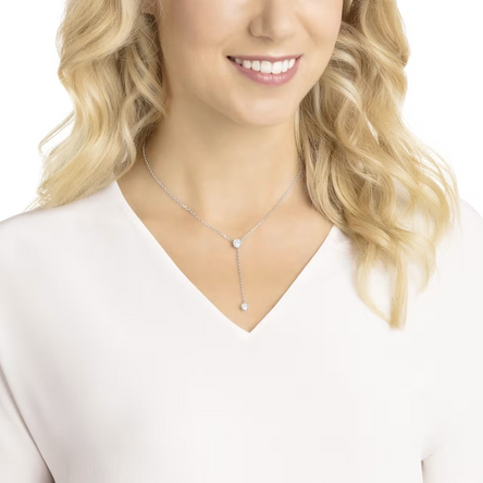 Swarovski Stilla Blue Attract Y Necklace