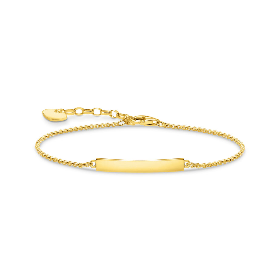 Thomas Sabo Gold Classic Engravable Bracelet