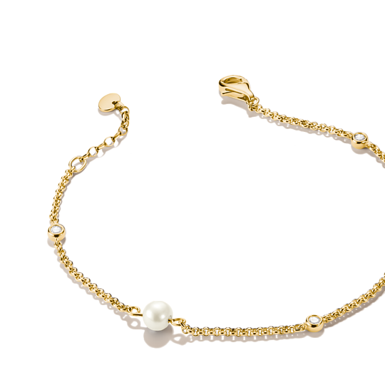Thomas Sabo Gold Plated Pearl Bracelet