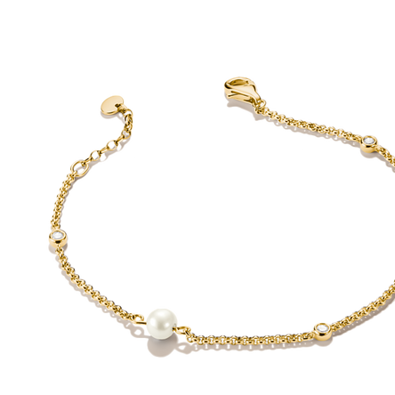 Thomas Sabo Gold Plated Pearl Bracelet