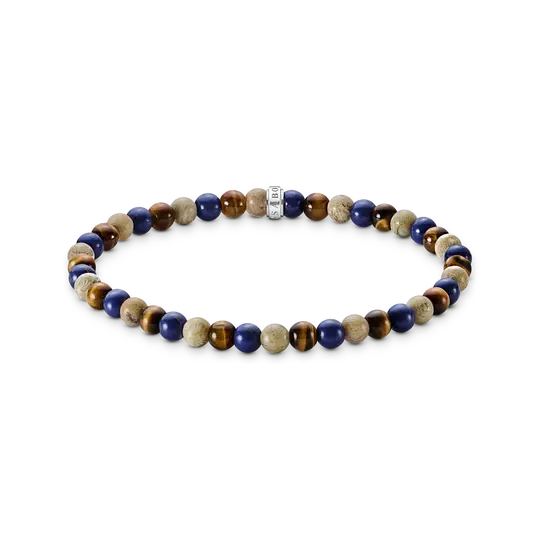 Thomas Sabo Brown and Blue Beaded Bracelet