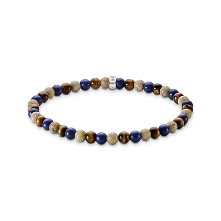 Thomas Sabo Brown and Blue Beaded Bracelet