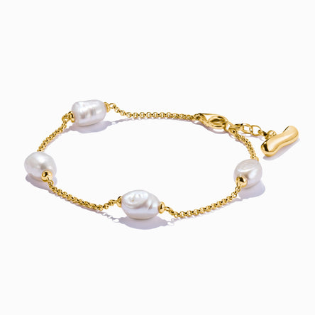 Thomas Sabo Natural Beauty Gold Freshwater Pearl Bracelet