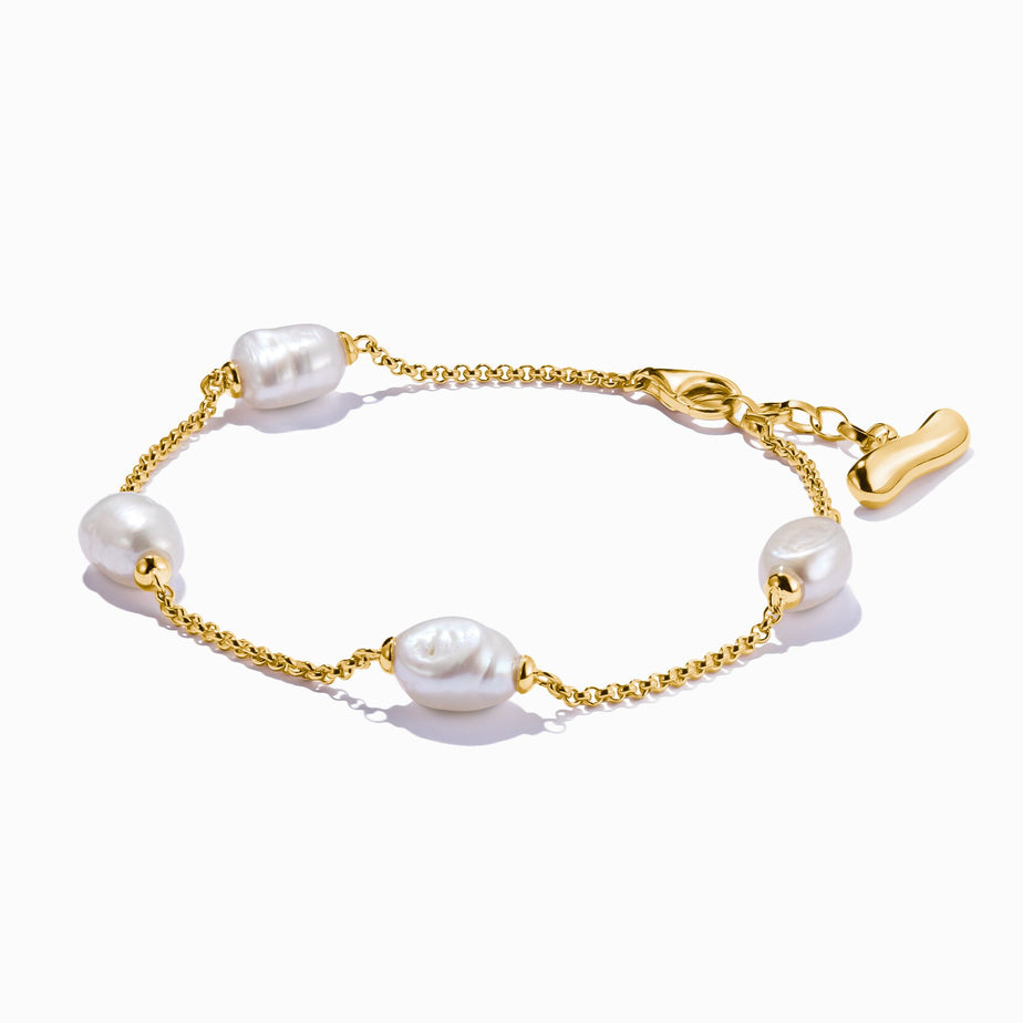 Thomas Sabo Natural Beauty Gold Freshwater Pearl Bracelet