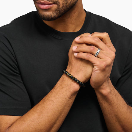 Thomas Sabo Obsidian and Tiger's Eye Bracelet
