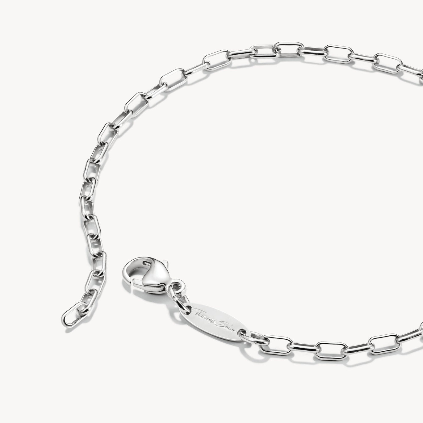 Thomas Sabo Silver Paperclip Chain Bracelet