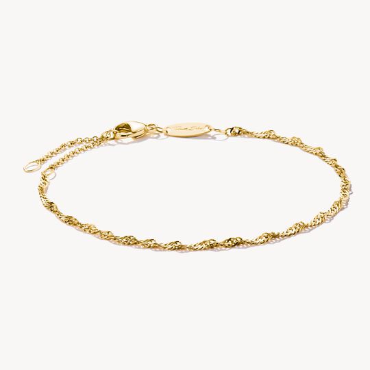 Thomas Sabo Connect Singapore Gold-Plated Chain Bracelet