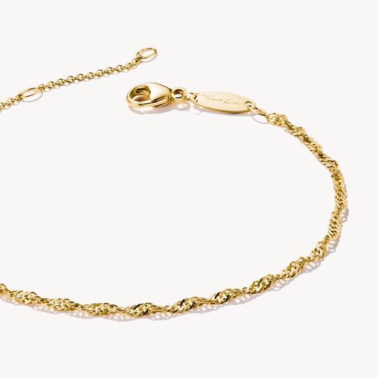 Thomas Sabo Connect Singapore Gold-Plated Chain Bracelet