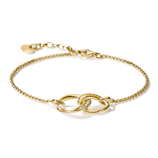 Thomas Sabo Gold Plated Together Bracelet
